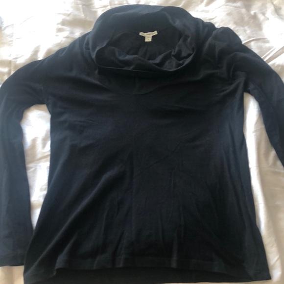 EUC James Perse size 4 cowl neck lightweight turtleneck - Picture 1 of 4